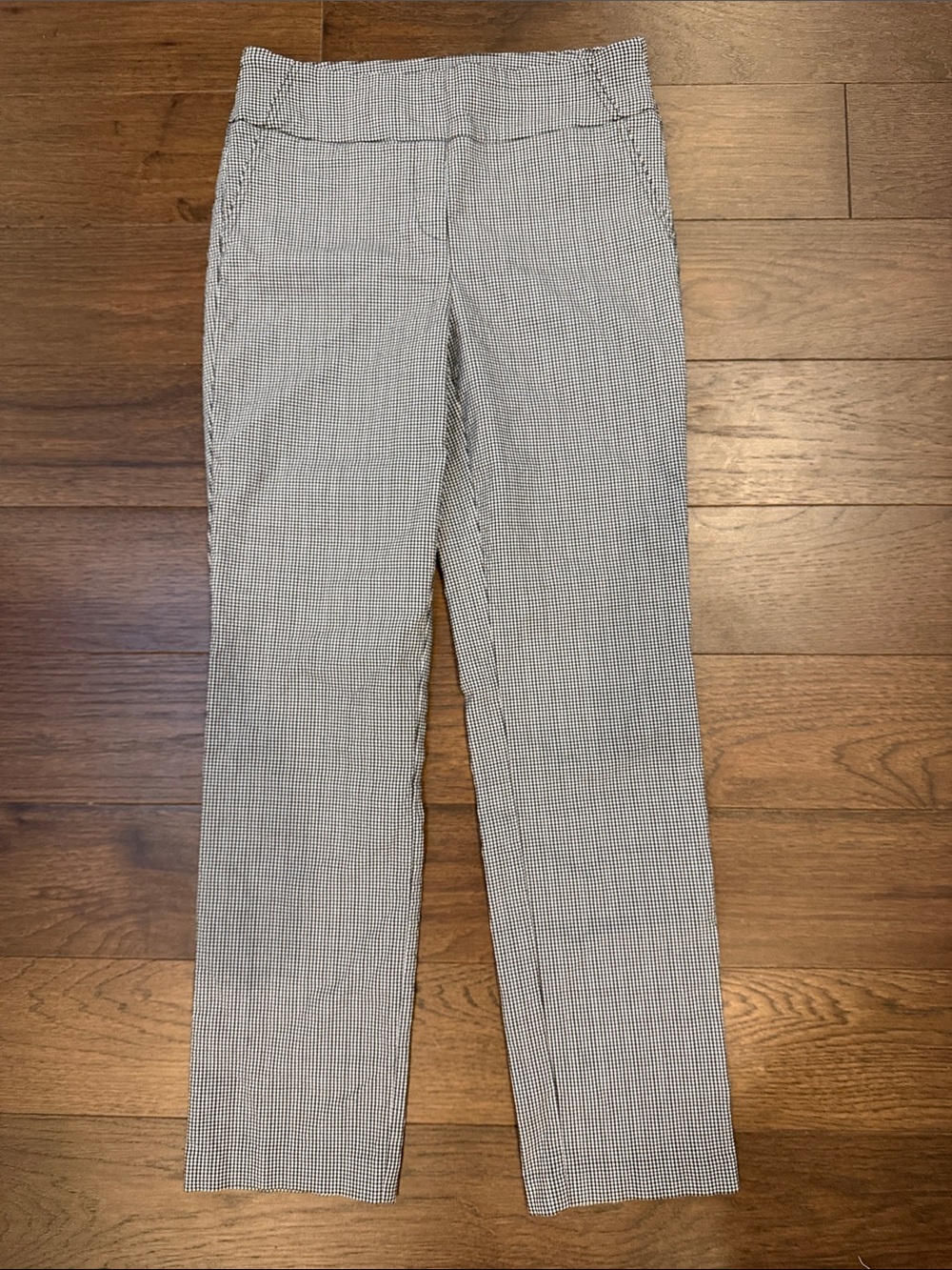 Hilary Radley Black & White Houndstooth Chinos Size Small - C19-100